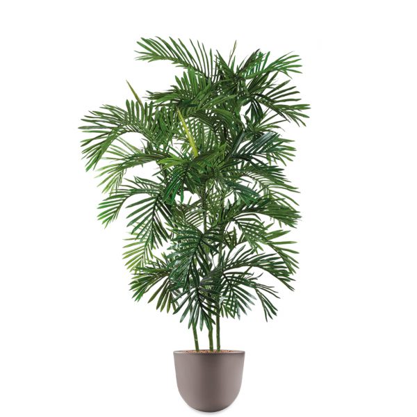 HTT - Kunstplant Areca palm in Eggy taupe H190 cm - kunstplantshop.nl
