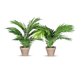 Kunstplant Areca palm H35 cm (2 stuks)