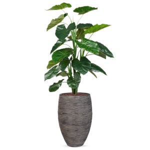 Kunstplant Philodendron in Vaas elegant Deluxe rib antraciet H155 cm